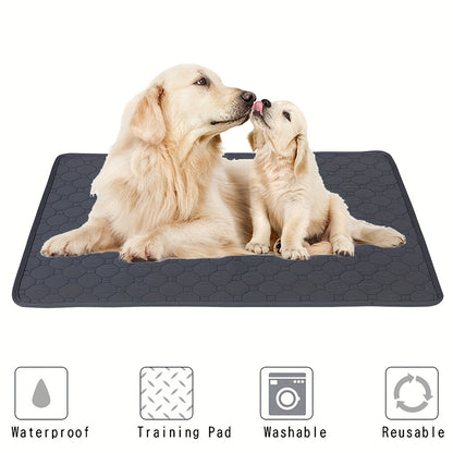 Washable Reusable Pet Pee Pad - Four-Layer Waterproof Dog Training Pad With Absorbent Core - Ideal For Housebreaking, Incontinence, And Travel - Cat Diaper And Dog Mattress Alternative