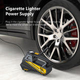 Carsun Digital Tire Inflator - Portable Car Air Pump Compressor with LED Light, for Smart Chip Upgrade, 22-Cylinder Movement & Wired Power Supply for Automobiles, Motorcycles, Bicycles - 12V DC, 150 PSI, Car Plug Operation, N