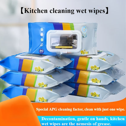 1 Pack Contemporary Kitchen Wet Wipes, Extra Strength Grease & Oil Removal, Thick Non-Woven Fabric, Hand Wash Only, Lightweight, Vegetable Theme, Oblong Shape, Polyester & Terrycloth Blend, Plastic Cover