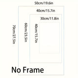 3-piece Modern Canvas Print Posters, Abstract Geometric Canvas Wall Art Paintings, Artwork Wall Painting for Living Room Bedroom Bathroom Office Hallway Kitchen Wall Decor, No Frames