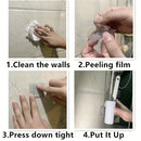 Wall-Mounted Toilet Brush Set, Silicone-Headed Bathroom Cleaning Kit, Space-Saving Long Handle Toilet Cleaner, Ergonomic Design, with 2 Brushes & Holder, for No Electricity Needed, Ideal for Living Room, Bathroom, Toilet, Kit