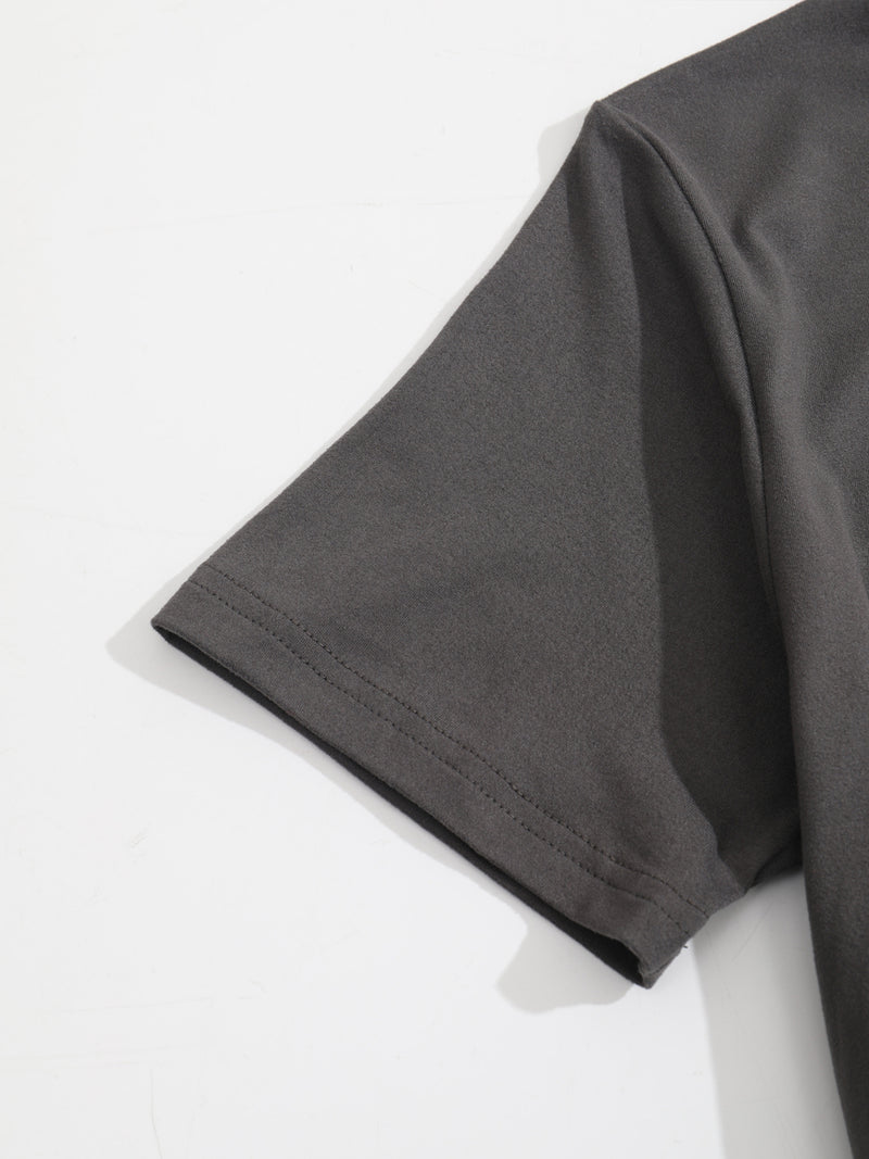 2pcs Women'S Plus Size Casual Outfit - Heart Print Short Sleeve T-Shirt & Pocketed Shorts, Stretchy Waistband, Crew Neck, Soft Fabric, Perfect for Spring/Summer