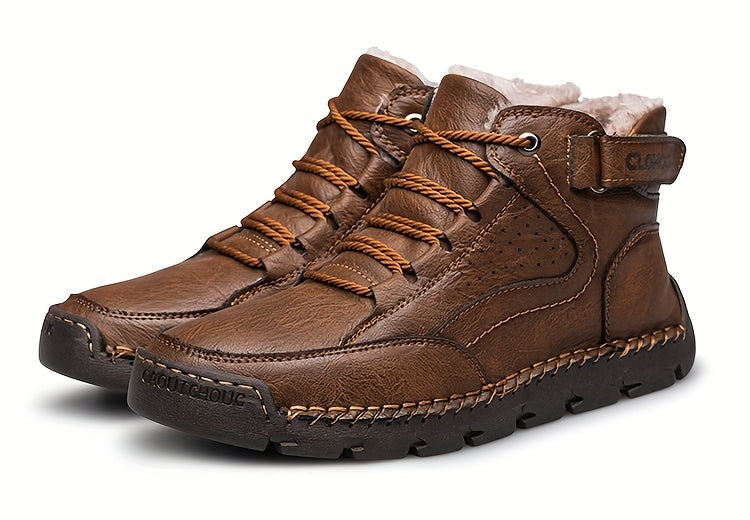 CLOHOO Men's High-Top Casual Sneakers - Comfortable, Non-Slip Rubber Sole, Lace-Up Shoes for Outdoor & Casual Attire