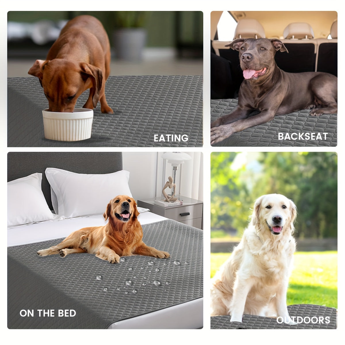 Waterproof & Non-Slip Dog Bed Cover Mattress Cover And Pet Blanket Sofa Pet Bed Mat, Car Incontinence Mattress Protectors Furniture Couch Cover For Most Cats Dogs