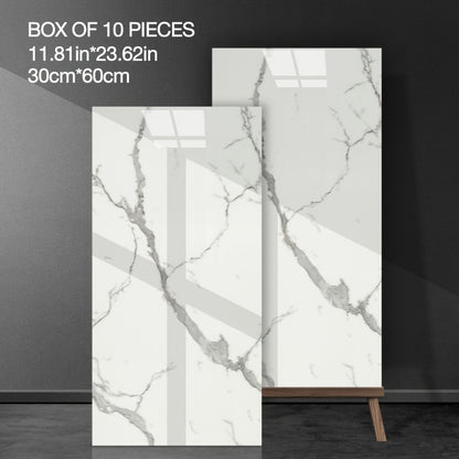 Thick Imitation Marble Tile Foam Wall Sticker, Self-Adhesive Waterproof Wallpaper, Peel and Stick, Easy to Clean and Cut, Suitable for Renovation and Decoration of Bathrooms, Living Rooms, Kitchens, Bedrooms and Offices