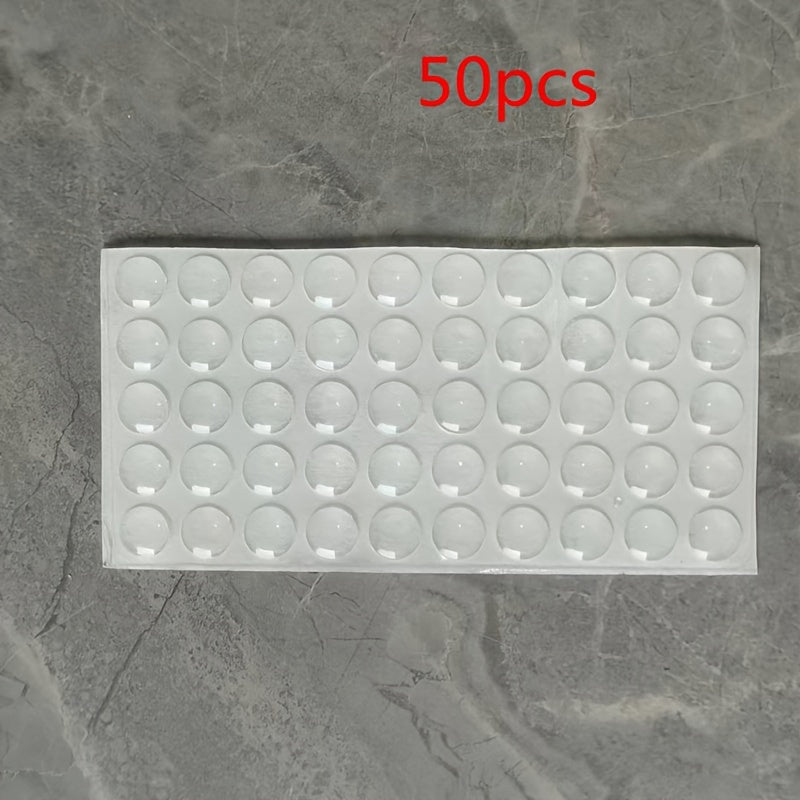 50/100pcs Self-adhesive Door Stop Rubber Shock Absorber Buffer Cabinet Bumper Silicone Furniture Mat Cushion Protective Pad
