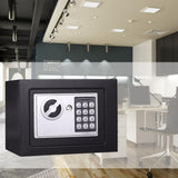 1pc Steel Digital Security Safe Box with Electronic Keypad and Key Lock - Uncharged, Battery Not Included - for Home Office Hotel Business, Jewelry, Gun, Cash Storage