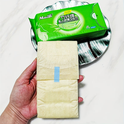 Moloven Bamboo Fiber Panty Liners for Women, Unscented Daily Use Feminine Pads with Wings, Ultra-Thin High Absorption Non-Woven Liners, Soft Comfort Menstrual Pads Multipack - 29/36 Count