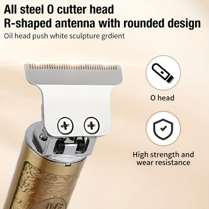 Hair Clipper Beard Trimmer For Men, Electric Cordless Hair Clipper With LCD Screen, Precise T-Blade Trimmer, USB Rechargeable Grooming Kit, Electric Shaver Hair Clipper With Guide Comb