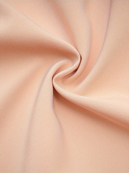 Plus Size Casual Dress, Women's Plus Solid Button Up Long Sleeve Turn Down Collar Shirt Dress