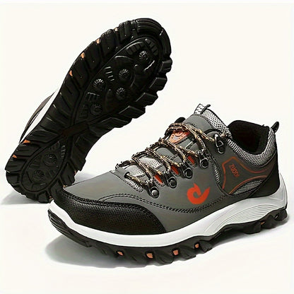 Men's Casual Outdoor Hiking Shoes Non Slip Durable Breathable Camping Shoes Fishing Climbing, All Seasons