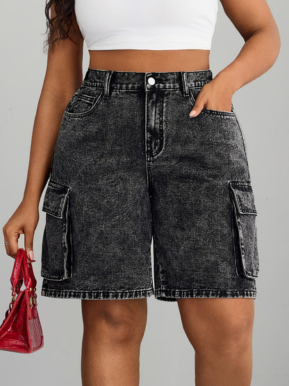 Gray Women'S Denim Shorts