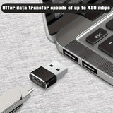 USB C Female To USB A Male Adapter, Type C To USB A Charger Cable Converter For IWatch 7 AirPods, MacBook, iPhone 11 12 13 14 Pro Max, iPad Mini 6, Samsung Galaxy S20 S21 S22.