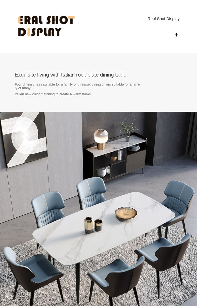 UVR Light Luxury Exquisite Dining Chair Nordic Modern Simple High-grade Cushion Thickened Comfortable Backrest Chair Household