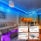 Wireless Control LED Strip Lights Infrared Remote RGB Lighting Decorationg Living Room Atmosphere Light Ribbon Flexible Lamp Decor String