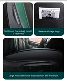 Premium Faux Leather Front Seat Cushion - Fit for Cars, SUVs & Pickups | All-Season Comfort Car Interior Accessory