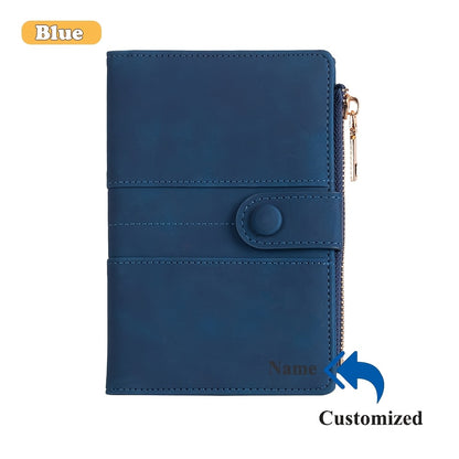 Cartera de viaje antirrobo RFID de moda: espaciosa y segura, con cierre de cremallera. Ideal para pasaporte, tarjetas bancarias, tarjetas de crédito, fotos, DNI, tarjetas SIM y cambio. Ideal para salir, regalar y para personas con problemas.
