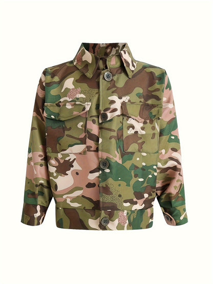 Boys' Camo Army Costume Set with Accessories - Includes Jacket, Pants, Hat & More - Perfect for Outdoor Play & School Activities