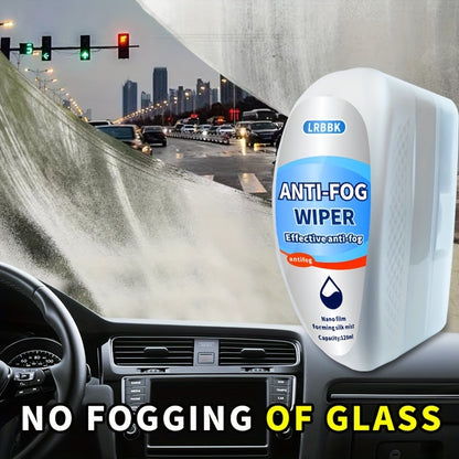 LRBBK 120ml Anti-Fog Wiper for Car Windshields, Universal Model, Nano Film Technology, Easy Sponge Application, Effective Glass Anti-Fog Solution