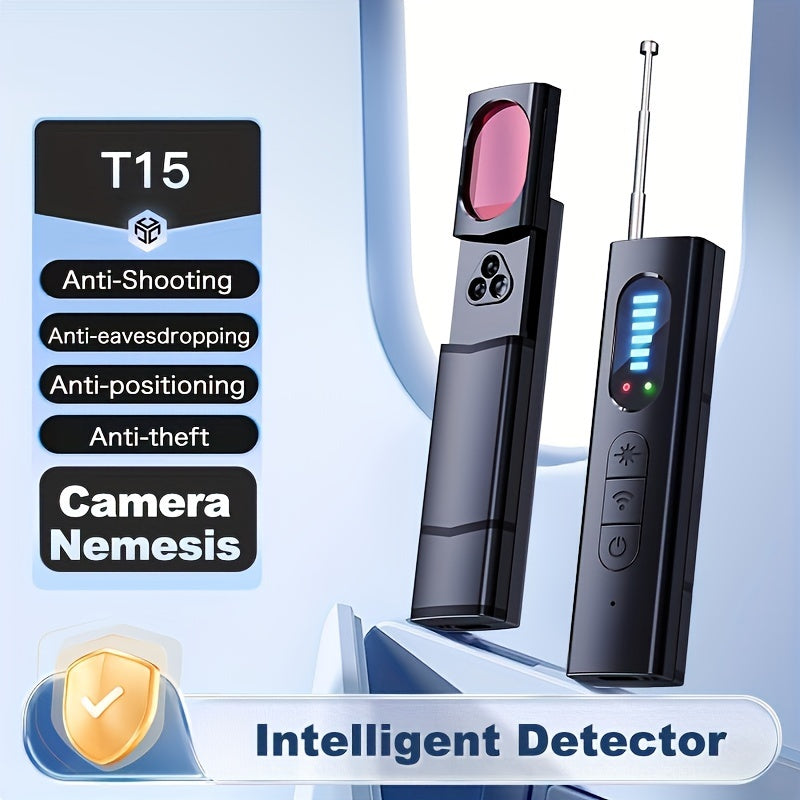 2024 Advanced Privacy Protection Device - Ultimate Anti-Spy Hidden Camera Detector, Prevents Surveillance & Wireless Signal Detection, Real-Time Alerts for Home, Office, or Hotel - Portable with LED Indicator, Battery/USB Pow