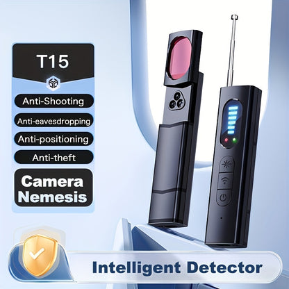 2024 Advanced Privacy Protection Device - Ultimate Anti-Spy Hidden Camera Detector, Prevents Surveillance & Wireless Signal Detection, Real-Time Alerts for Home, Office, or Hotel - Portable with LED Indicator, Battery/USB Pow