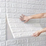 30pcs 3D Brick Wall Stickers, DIY Square Wall Decals, Easy Peel Stick Cleanable Cuttable, For Kitchen Living Room Bathroom Hallway, Plastic Ceiling Tiles Stickers, To Avoid Overall Damage During Transportation, Please Do Not