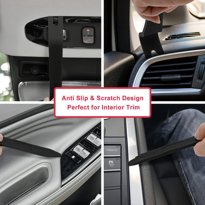 Juego de herramientas profesionales para desmontar el interior del coche: 4 o 5 piezas con palancas de plástico antirayaduras, aptas para clips y fijaciones de paneles de puertas.