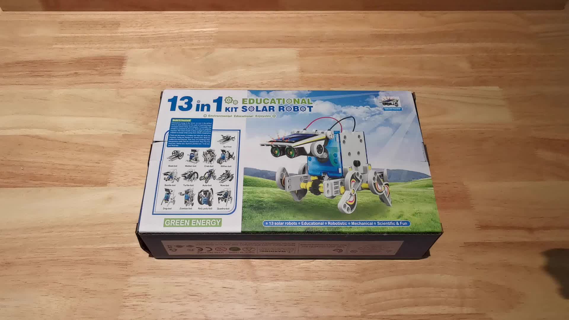 STEM 13-in-1 Solar Power Robots Creation Toy, Educational Experiment DIY Robotics Kit, Science Toy Solar + Battery Powered 2 Modes Building Robotic Set Kids To Build, Halloween, Christmas Gift
