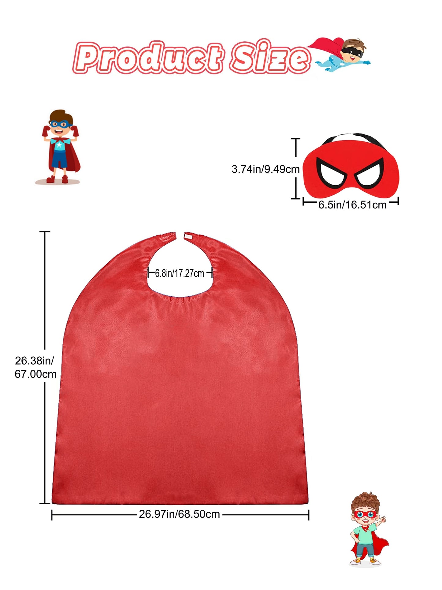 Boy's Double-side Wearable Hero Cape With Mask, Imitation Superhero Suit, Perfect For Halloween Party, Birthday Performance And Carnival Playing