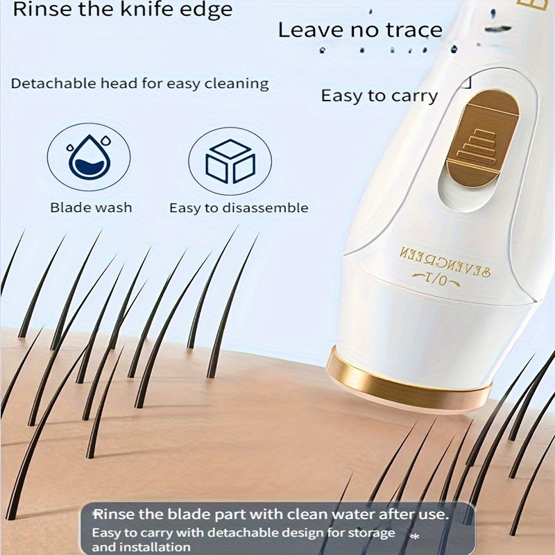 Kit de depilación eléctrica 3 en 1 para mujer: recortadora facial recargable por USB, recortadora de vello nasal, depiladora corporal completa, regalos para mujeres
