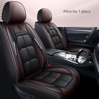 Premium Faux Leather Front Seat Cushion - Fit for Cars, SUVs & Pickups | All-Season Comfort Car Interior Accessory