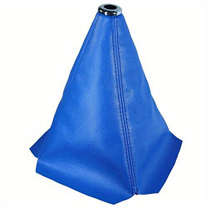 Funda universal para palanca de cambios de coche, de cuero sintético negro, para cambio manual o automático.