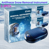 1-3pcs Solar Antifreeze Electromagnetic Molecular Car Windshield Snow Removal Device Glass Window Defogging &amp; Defrosting &amp; Deice 5-12V 