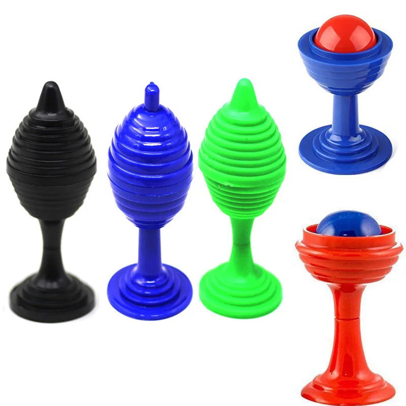 1 Set Trick Toy Ball and Vase Set Close-up Props Tricks Disappearing Ball Vase Toy for Kids Gift Random Color 