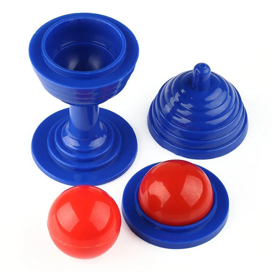 1 conjunto de truque brinquedo bola e vaso conjunto close-up adereços truques desaparecendo bola vaso brinquedo para crianças presente cor aleatória