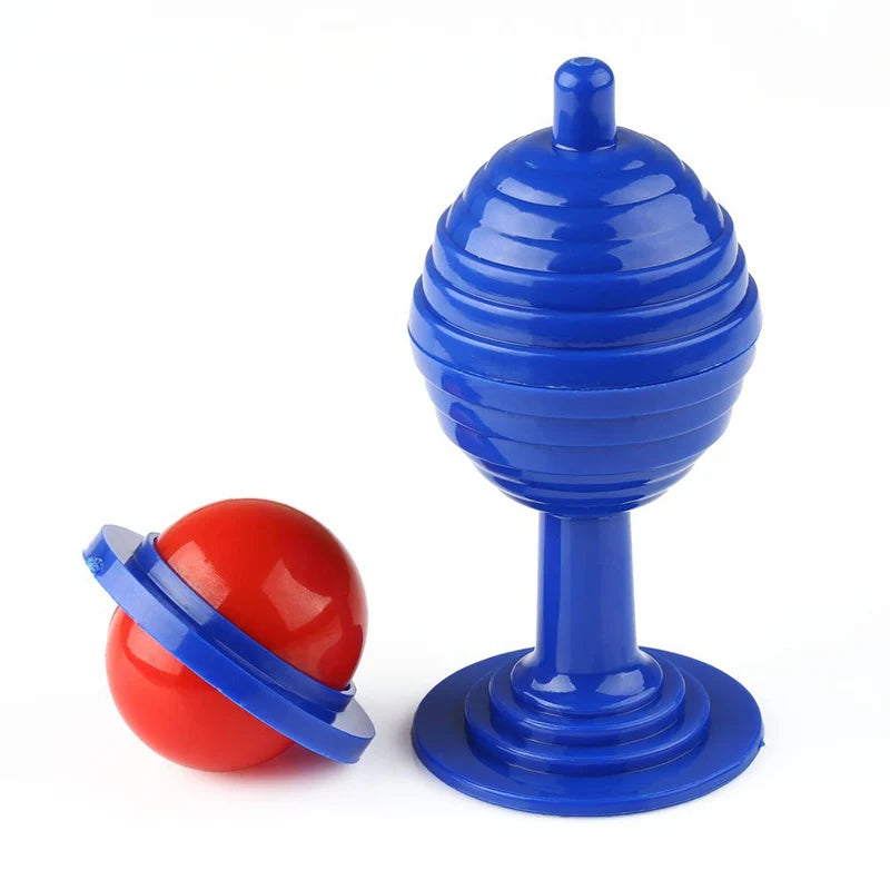 1 conjunto de truque brinquedo bola e vaso conjunto close-up adereços truques desaparecendo bola vaso brinquedo para crianças presente cor aleatória