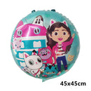 1 conjunto gabby casa de bonecas gatos balão bolas de látex crianças festa de aniversário decoração chá de bebê suprimentos hélio globos crianças