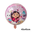 1 conjunto gabby casa de bonecas gatos balão bolas de látex crianças festa de aniversário decoração chá de bebê suprimentos hélio globos crianças