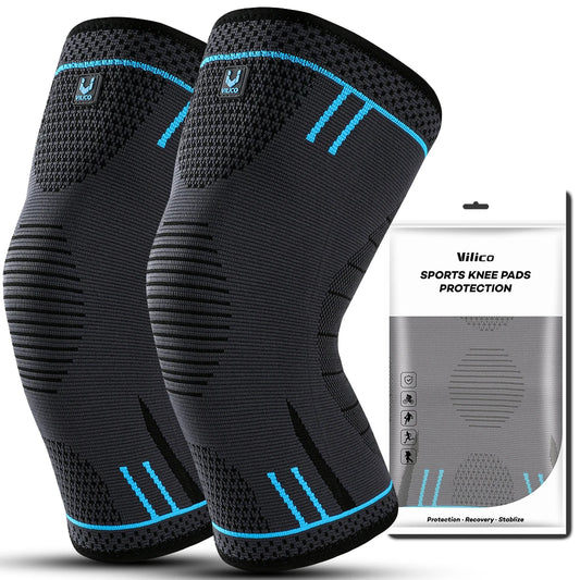 1pcs Compression Knee Support Sleeve Elastic Breathable Knee Pads Brace Springs Gym Sports Protector Basketball Volleyball Running 