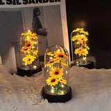 1pc Sunflower Eternal Flower Mother's Day Valentine's Day Christmas Graduation Season Holiday Decorations Small Ornaments 