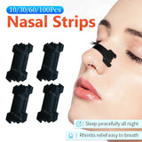 Tiras nasales para respirar fácilmente, 10/30/100 unidades, para dormir mejor, no invasivas, antirronquidos para adultos y niños. 