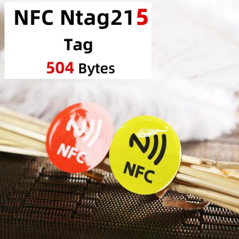 10 pçs coloful etiqueta de leitura rápida nfc adesivo 13.56 mhz 540bytes rfid nfc etiqueta adesivos etiquetas adesivas para telefones nfc auto-adesivo
