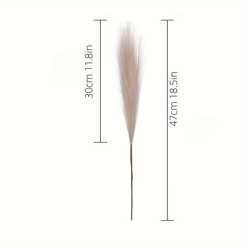 10pcs Fake Pampas Grass, Pampas Grass for Floor Vase, Tall Pampas Grass Decor for Vase Fillers, Boho Rustic Farmhouse Home Decor 