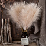 10pcs Fake Pampas Grass, Pampas Grass for Floor Vase, Tall Pampas Grass Decor for Vase Fillers, Boho Rustic Farmhouse Home Decor 