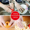 100/200pcs Disposable TPE Gloves Powder Free and Latex Free Suitable for Kitchen and Bathroom Cleaning 