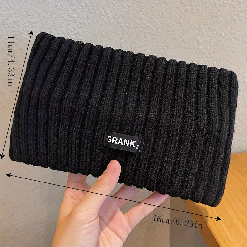 4-Pack Women'S Knitted Thick Winter Headbands - Fashionable Simple Sweet Style, Soft Comfortable Loose Hair Bands, Suitable for Daily Wear, Solid Color, Knit Material, Clothing Accessories, Ladies Fashion