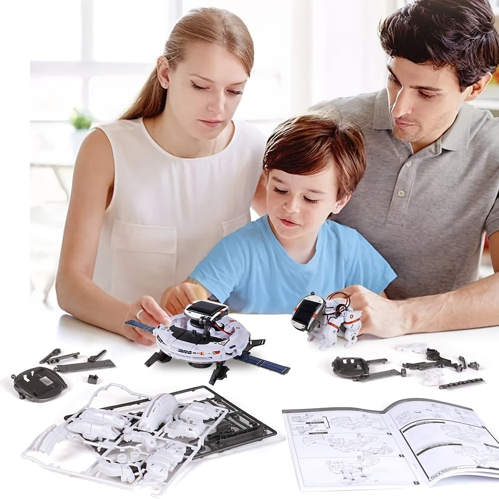 Kit de robot solar STEM 6 en 1, juguetes, regalos para niños de 8, 9, 10, 11, 12 y 13 años, juego de experimentos científicos de construcción educativa para cumpleaños, Halloween, Navidad y Acción de Gracias.