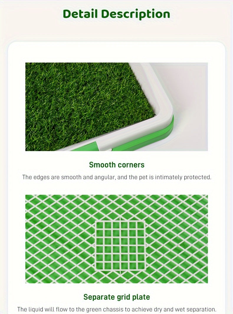 Leak-Proof Silicone & PP Dog Potty Trainer - Easy Clean-Up, Three-Layer Design Pet Toilet for Indoor Use, Ideal for House Training Puppies, Housebreaking Aid|Petfriendly Design|Silicone Dog Toy