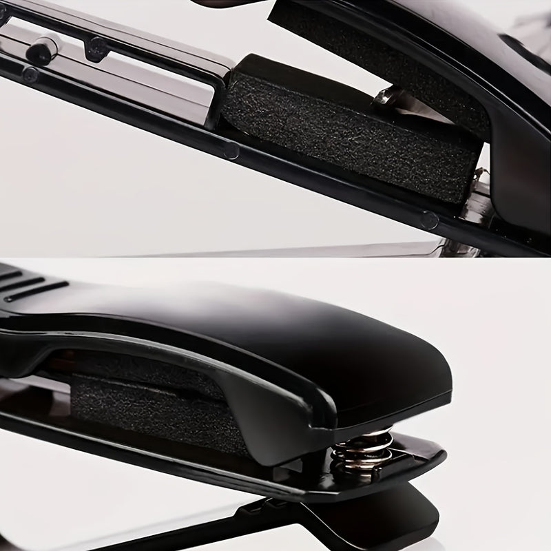 1 soporte multifuncional para visera de coche, moderno, con ranura para billetes y tarjeta de identificación. Material ABS duradero, apto para la mayoría de vehículos.