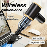 2-in-1 Wireless Car Vacuum Cleaner: 4000mAh Battery, 35dB Noise Level, 0-200W Power, ≥0.4L Dust Cup Capacity